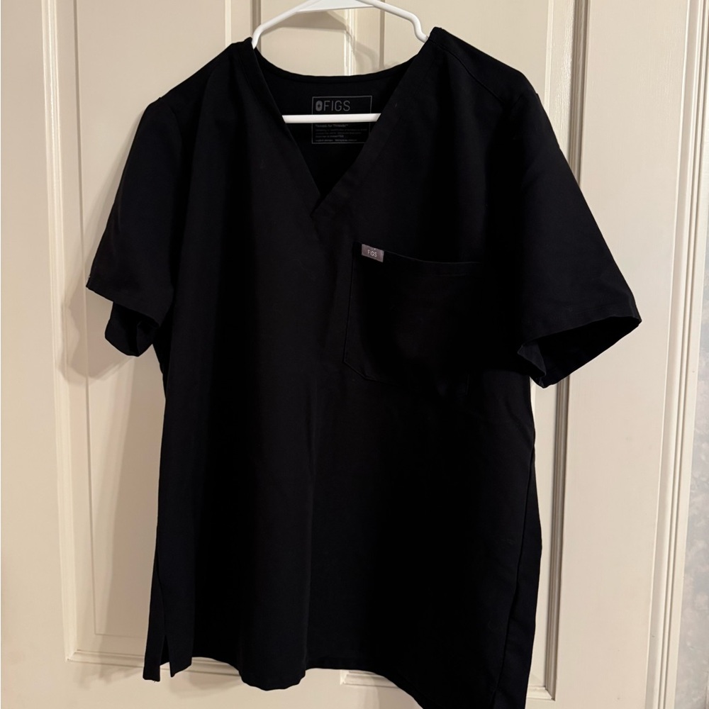 Figs Catrina xl black scrub top